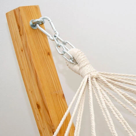 Hamaca Con Marco De Madera EPR-HMG-10 V 300x100x110 Cm , 150 Kg De Capacidad De Carga, Incluidos Los Materiales De Fijación , Ganchos , Etc, Color Marrón 5 Hamaca Con Marco De Madera EPR-HMG-10 V 300x100x110 Cm , 150 Kg De Capacidad De Carga, Incluidos Los Materiales De Fijación , Ganchos , Etc, Color Marrón - Imagen 5