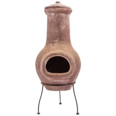 Chimenea Salamanca Rojo Oscuro 36x36x85 Cm Arcilla RedFire 1 Chimenea Salamanca Rojo Oscuro 36x36x85 Cm Arcilla RedFire