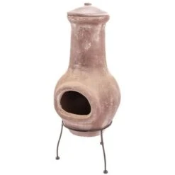 Chimenea Salamanca Rojo Oscuro 36x36x85 Cm Arcilla RedFire 5 Chimenea Salamanca Rojo Oscuro 36x36x85 Cm Arcilla RedFire -Elrincon del Jardin Tienda 12443256 3