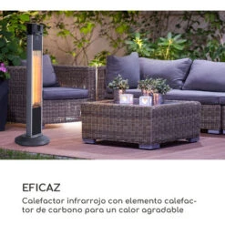 Blumfeldt Heat Guru Estufa De Pie 2000W 3 Niveles De Calor Mando A Distancia Plateado -Elrincon del Jardin Tienda 13313101 3