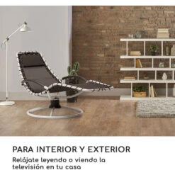 Blumfeldt The Chiller Tumbona Oscilante 77x85x173cm 360 Comfort ComfortMesh Negra -Elrincon del Jardin Tienda 13313150 5