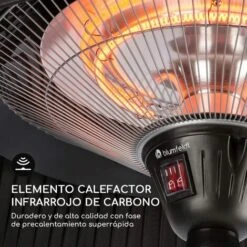 Blumfeldt Venice Heat Stand Calefactor De Infrarrojos 1000/2000W Carbono IP34 8 Blumfeldt Venice Heat Stand Calefactor De Infrarrojos 1000/2000W Carbono IP34 -Elrincon del Jardin Tienda 13313206 4