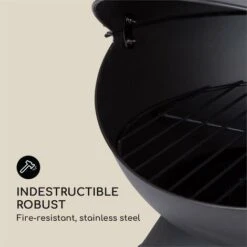 Blumfeldt Knight On Fire Chimenea De Jardín Acero Inoxidable Negro -Elrincon del Jardin Tienda 13313244 3