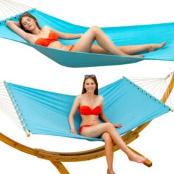 Hamaca Terraza Con Soporte - 325cm Soporte Hamaca Madera Exterior Hamaca Jardin -Elrincon del Jardin Tienda 14375481 4