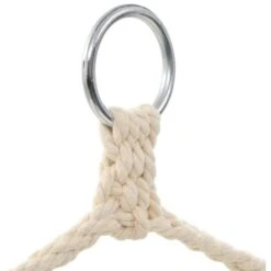 Hamaca Silla 100 X 80 Cm Algodón Marrón VidaXL -Elrincon del Jardin Tienda 1584008 4