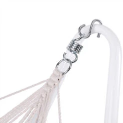 Deuba Hamaca De Algodón Con Estructura De Metal 200 X 80 Cm Para Jardín Exterior Mueble - Color A Elegir Negro 7 Deuba Hamaca De Algodón Con Estructura De Metal 200 X 80 Cm Para Jardín Exterior Mueble - Color A Elegir Negro -Elrincon del Jardin Tienda 18458824 3