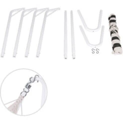 Deuba Hamaca De Algodón Con Estructura De Metal 200 X 80 Cm Para Jardín Exterior Mueble - Color A Elegir Negro 9 Deuba Hamaca De Algodón Con Estructura De Metal 200 X 80 Cm Para Jardín Exterior Mueble - Color A Elegir Negro -Elrincon del Jardin Tienda 18458824 5