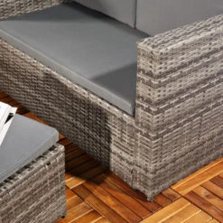 Mucola Muebles De Jardín Mesa Plegable Terraza Muebles De Ratán Gris Conjunto De Muebles De Ratán Conjunto De Jardín Terraza Cenar Comer Mesa -Elrincon del Jardin Tienda 18614789 3