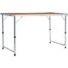 Mesa De Camping Plegable De Aluminio 120x60 Cm VidaXL