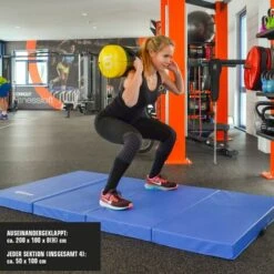 Eyepower Colchoneta Para Volteretas RG20 200x100x8cm Espesa Plegable Azul-Negro -Elrincon del Jardin Tienda 19577629 5