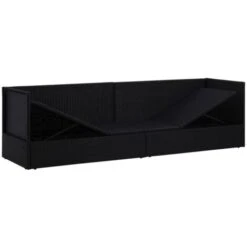 Sofá De Jardín Con Cojines Ratán Sintético Negro VidaXL -Elrincon del Jardin Tienda 23470700 5