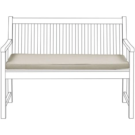 Cojín De Asiento Para Exterior Colchón Para Banco Resistente Al Agua Poliéster Gris Pardo 112 X 54 Cm Jardín Vivara 1 Cojín De Asiento Para Exterior Colchón Para Banco Resistente Al Agua Poliéster Gris Pardo 112 X 54 Cm Jardín Vivara