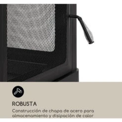 Blumfeldt Macondo Chimenea Brasero 35x35cm Compartimento Para Madera Negro -Elrincon del Jardin Tienda 25950837 3
