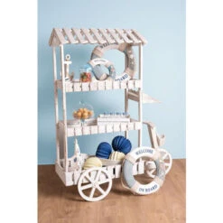 Carritos Candy Bar - Carrito Candy Bar Cake Blanco Envejecido