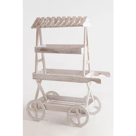 Carritos Candy Bar - Carrito Candy Bar Cloud Blanco Envejecido 4 Carritos Candy Bar - Carrito Candy Bar Cloud Blanco Envejecido - Imagen 4