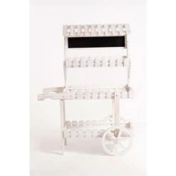 Carritos Candy Bar - Carrito Candy Bar Kiwi Blanco Envejecido -Elrincon del Jardin Tienda 28419821 4