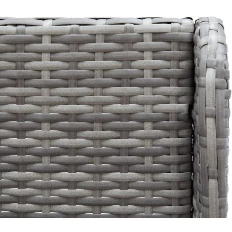 Sofás De Esquina De Jardín 2 Piezas Ratán PE Gris VidaXL 5 Sofás De Esquina De Jardín 2 Piezas Ratán PE Gris VidaXL - Imagen 5