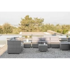 Muebles De Jardín CONJUNTOS SOFÁ Bahamas Conjunto Triple XL 9 Plazas 4 Módulos Esquina, 4 Módulos Centrales, 1 Puf, 2 Mesas Ratán Sintético KieferGarden 7 Muebles De Jardín CONJUNTOS SOFÁ Bahamas Conjunto Triple XL 9 Plazas 4 Módulos Esquina, 4 Módulos Centrales, 1 Puf, 2 Mesas Ratán Sintético KieferGarden -Elrincon del Jardin Tienda 29502876 3