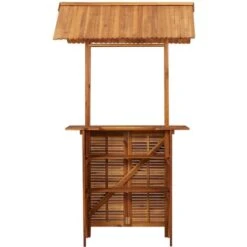 Mesa De Bar Jardín Con Tejado Madera De Acacia 122x106x217 Cm 8 Mesa De Bar Jardín Con Tejado Madera De Acacia 122x106x217 Cm -Elrincon del Jardin Tienda 29638280 4