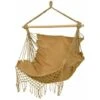 Hamaca Con Asiento De Tela Beige Colgante