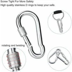 Correas Para Hamaca De Exterior, Capacidad De Bloqueo Hasta 550 Kg Con Arnés Para Columpio/protección De árboles De 150 Cm De Largo 7 Correas Para Hamaca De Exterior, Capacidad De Bloqueo Hasta 550 Kg Con Arnés Para Columpio/protección De árboles De 150 Cm De Largo -Elrincon del Jardin Tienda 30557266 3