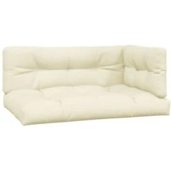 Cojines Para Sofá De Palets 3 Unidades Tela Crema VidaXL