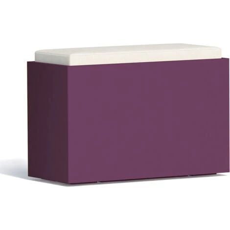 Banqueta Rectangular De Resina Mod. Roomy 80x35 Cm Violeta 1 Banqueta Rectangular De Resina Mod. Roomy 80x35 Cm Violeta
