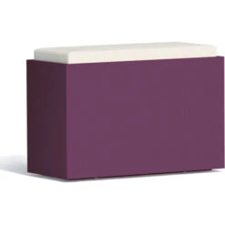 Banqueta Rectangular De Resina Mod. Roomy 80x35 Cm Violeta 5 Banqueta Rectangular De Resina Mod. Roomy 80x35 Cm Violeta -Elrincon del Jardin Tienda 33775168 3