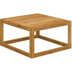 Mesa De Centro De Madera Maciza De Acacia 68x68x29 Cm VidaXL