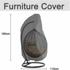 Funda Para Silla Colgante De Jardín De Mimbre De Ratán Funda Impermeable Para Silla Colgante Funda Protectora Para Huevos Silla Resistente Al Agua Y Al Polvo 190 X115cm, Negro 8 Funda Para Silla Colgante De Jardín De Mimbre De Ratán Funda Impermeable Para Silla Colgante Funda Protectora Para Huevos Silla Resistente Al Agua Y Al Polvo 190 X115cm, Negro -Elrincon del Jardin Tienda 35411210 4
