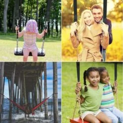 Correas Para Hamacas De Exterior, Longitud 150 Cm Con Correas Colgantes Para Columpios / Protectores De árboles, Capacidad De Bloqueo Hasta 550 Kg -Elrincon del Jardin Tienda 35411303 5