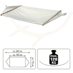 Hamaca Doble Con Soporte 200x120 Cm Estructura Metálica Para Exteriores Marco 9 Hamaca Doble Con Soporte 200x120 Cm Estructura Metálica Para Exteriores Marco -Elrincon del Jardin Tienda 35538953 5