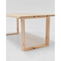 Mesa De Centro De Madera Maciza Acabado Natural De 120x60cm 5 Mesa De Centro De Madera Maciza Acabado Natural De 120x60cm -Elrincon del Jardin Tienda 41413435 3