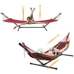 Soporte De Metal Para Hamaca De Jardín 325x100x105cm Marco De Hamaca (sin Lona) 7 Soporte De Metal Para Hamaca De Jardín 325x100x105cm Marco De Hamaca (sin Lona) -Elrincon del Jardin Tienda 42307005 3