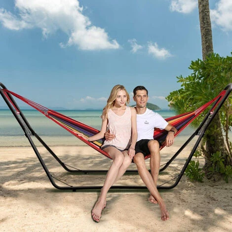 Soporte De Metal Para Hamaca De Jardín 280X95X115cm Marco De Hamaca (sin Lona) 1 Soporte De Metal Para Hamaca De Jardín 280X95X115cm Marco De Hamaca (sin Lona)