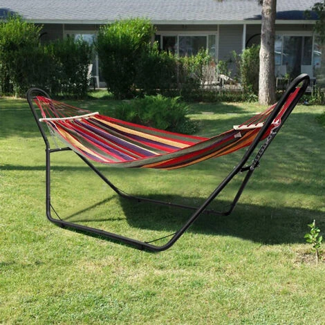 Soporte De Metal Para Hamaca De Jardín 280X95X115cm Marco De Hamaca (sin Lona) 2 Soporte De Metal Para Hamaca De Jardín 280X95X115cm Marco De Hamaca (sin Lona) - Imagen 2