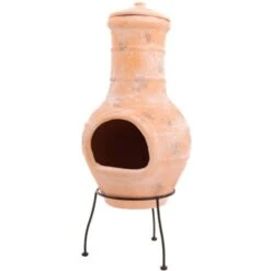 Chimenea Star Flower Arcilla Color Paja 86037 RedFire 9 Chimenea Star Flower Arcilla Color Paja 86037 RedFire -Elrincon del Jardin Tienda 4310519 5