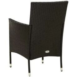 Sillas De Jardín 4 Unidades Con Cojines Ratán Sintético Negro VidaXL 9 Sillas De Jardín 4 Unidades Con Cojines Ratán Sintético Negro VidaXL -Elrincon del Jardin Tienda 51359998 5