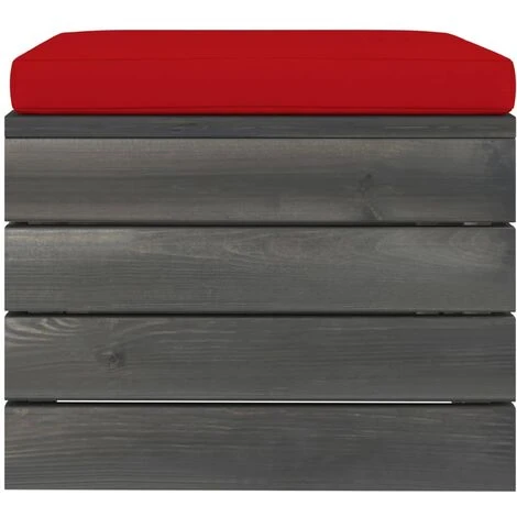 Otomana De Palets Para Jardín Con Cojín Madera De Pino 3 Otomana De Palets Para Jardín Con Cojín Madera De Pino - Imagen 3