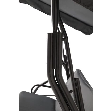 Balancin Columpio Jardin 3 Plazas, 153x110x170cm, Gris, Mod. BOLTON 4 Balancin Columpio Jardin 3 Plazas, 153x110x170cm, Gris, Mod. BOLTON - Imagen 4