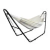 Cama Colgante, Hamaca, Beige, Con Soporte Tipo-H, Brasileño, Algodón, Capacidad: Para 2 Personas, Alto: Ajustable