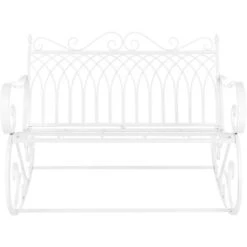 Banco Balancín Para Jardín Greenough 85 X 113 X 95 Cm Blanco [en.casa]® -Elrincon del Jardin Tienda 54959369 3