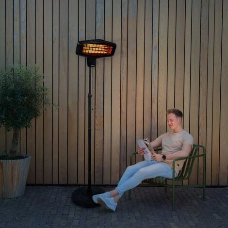 VONROC Calefactor Amiata 2200W - Elemento De Cuarzo - 3 Niveles De Calor - De Pie - Altura Ajustable 4 VONROC Calefactor Amiata 2200W - Elemento De Cuarzo - 3 Niveles De Calor - De Pie - Altura Ajustable - Imagen 4