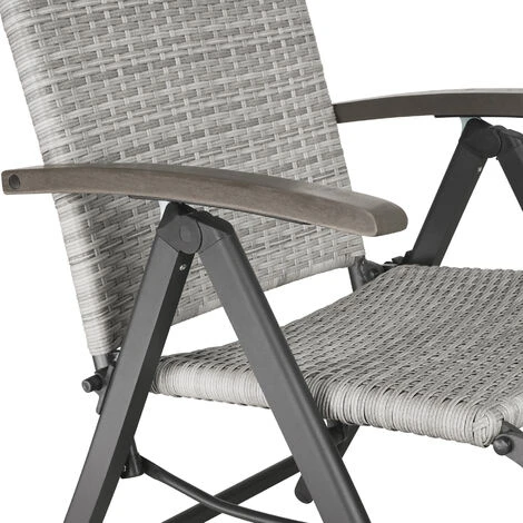 Sillón Relajante De Ratán Sintético Y Aluminio Con Reposapiés - Sillón De Poliratán Compacto, Mueble De Ratán Sintético Impermeable, Asiento De Jardín Con Estructura De Aluminio 5 Sillón Relajante De Ratán Sintético Y Aluminio Con Reposapiés - Sillón De Poliratán Compacto, Mueble De Ratán Sintético Impermeable, Asiento De Jardín Con Estructura De Aluminio - Imagen 5