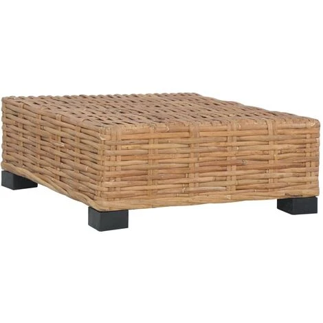 Reposapiés Con Cojín Ratán Natural 3 Reposapiés Con Cojín Ratán Natural - Imagen 3