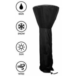 Betterlife Cubierta Para Calentador De Patio, Cubierta Para Calentador De Patio De Tela Oxford 210D, Impermeable, A Prueba De Viento, Polvo Y Nieve, Cubierta Protectora Redonda Resistente Con Bolsa De