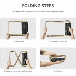 Taburetes Plegables Para Acampar, Taburetes Plegables Portátiles Para Exteriores Para Pesca, Senderismo, Barbacoa, Nailon De Aluminio Sólido Doblado 20,5 X 22,5 X 28 Cm 7 Taburetes Plegables Para Acampar, Taburetes Plegables Portátiles Para Exteriores Para Pesca, Senderismo, Barbacoa, Nailon De Aluminio Sólido Doblado 20,5 X 22,5 X 28 Cm -Elrincon del Jardin Tienda 68575583 4