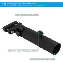 Soporte Universal Para Paraguas De Carrito De Golf Soporte Universal Para Paraguas De Carrito De Golf Para Manijas De Carrito De Golf Negro -Elrincon del Jardin Tienda 68968980 4