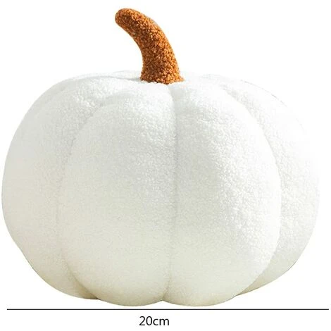 Cojín De Felpa De Calabaza, Cojín De Calabaza De Felpa Esponjosa Ultra Suave De 20 Cm, Cojín De Otoño De Halloween, Cojín De Calabaza De Decoración De Sofá (blanco) 4 Cojín De Felpa De Calabaza, Cojín De Calabaza De Felpa Esponjosa Ultra Suave De 20 Cm, Cojín De Otoño De Halloween, Cojín De Calabaza De Decoración De Sofá (blanco) - Imagen 4