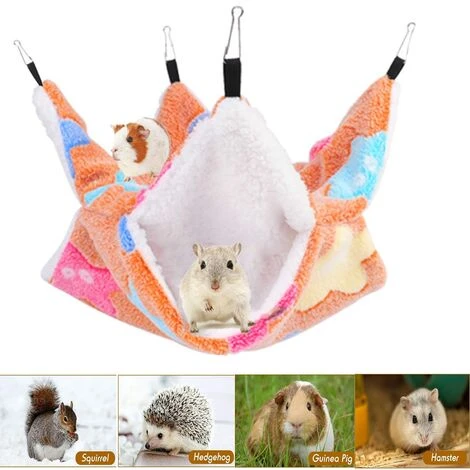 Hamaca Para Animales Pequeños 30 30 Cm Color Caramelo Estrella De Mar Hamaca De Doble Capa Coral Fleece Suave Y Cálido Nido Jaula Hamaca Accesorios, Adecuado Para Lindos Hámsters, Hurones 4 Hamaca Para Animales Pequeños 30 30 Cm Color Caramelo Estrella De Mar Hamaca De Doble Capa Coral Fleece Suave Y Cálido Nido Jaula Hamaca Accesorios, Adecuado Para Lindos Hámsters, Hurones - Imagen 4